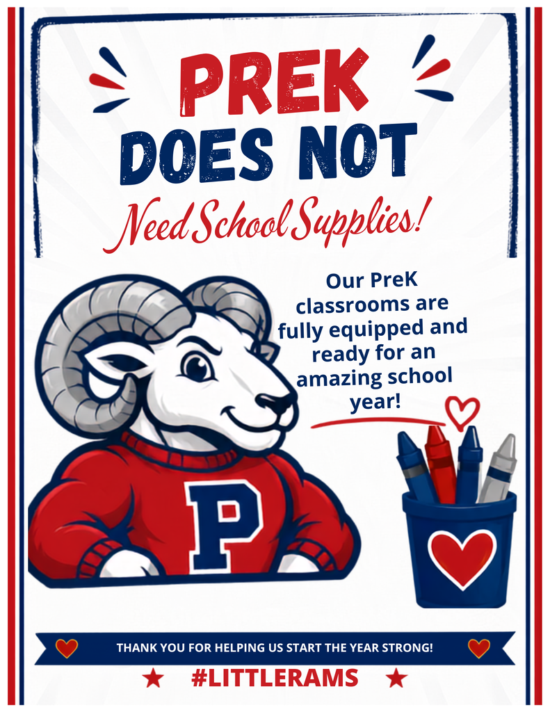 PreK School Supplies