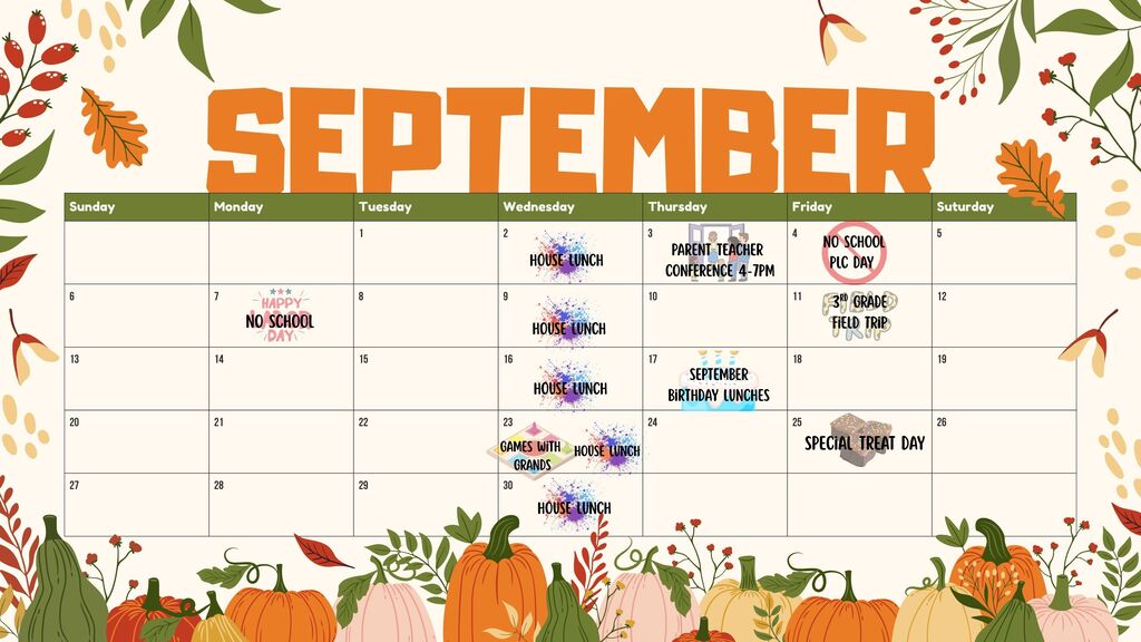 September Calendar