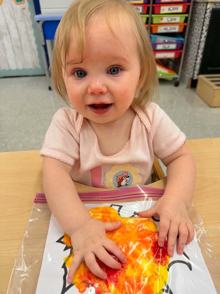 Fall art with toddlers