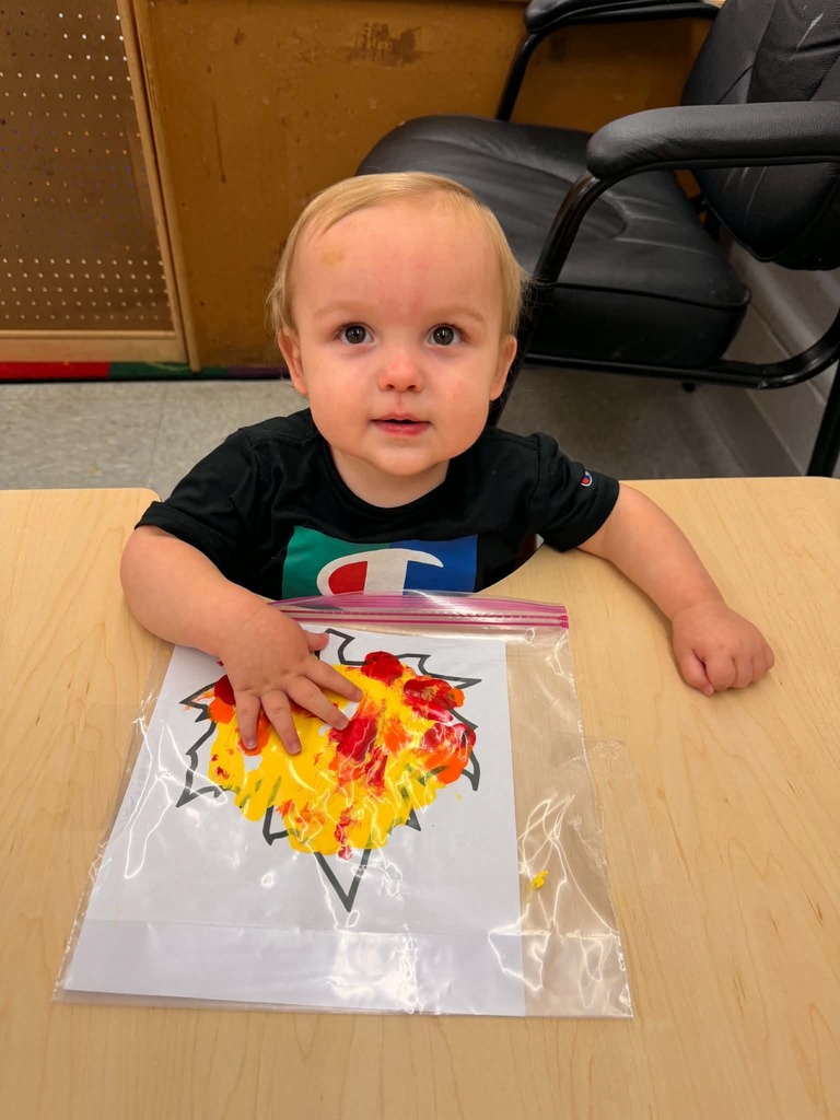 Fall art with toddlers