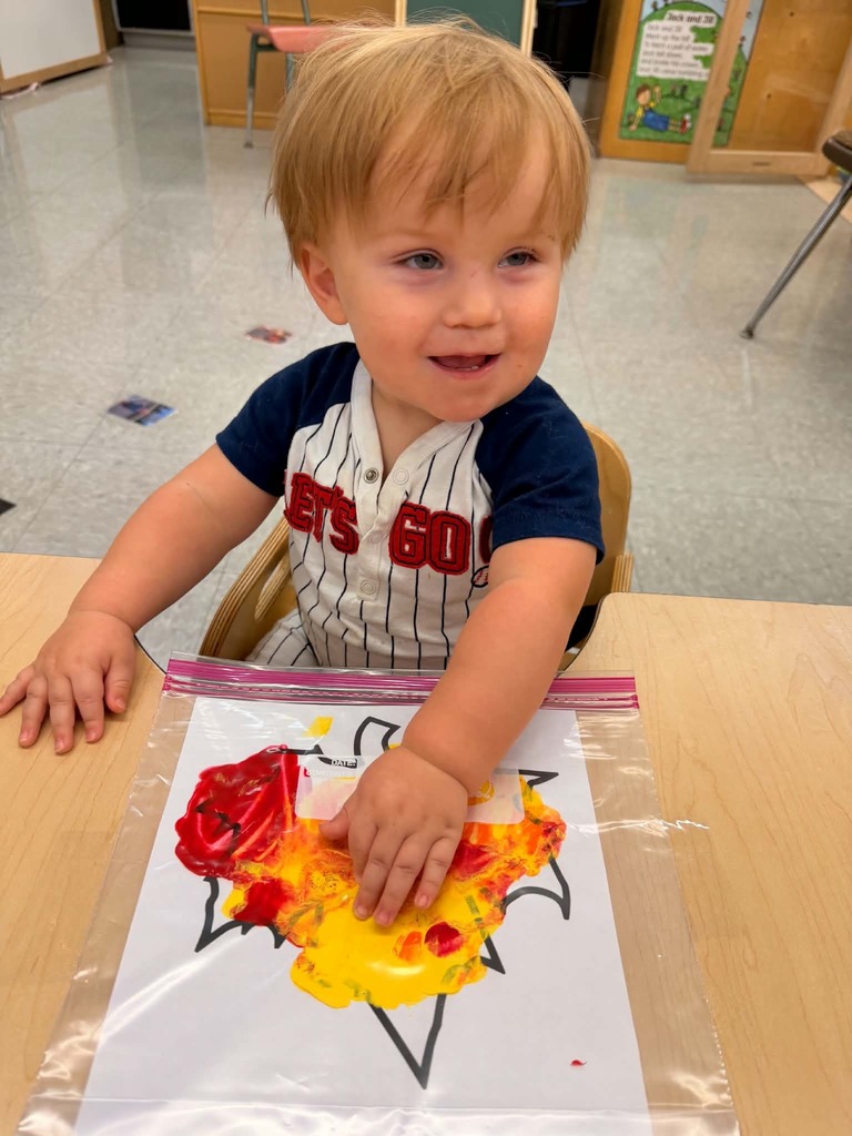 Fall art with toddlers