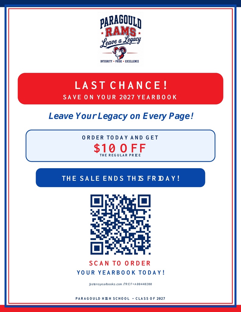 Buy your yearbook today!!