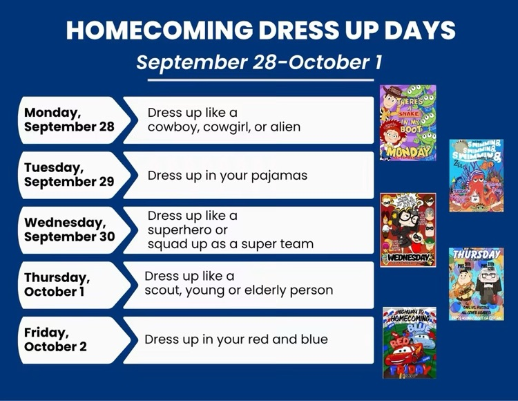 homecoming dress up days