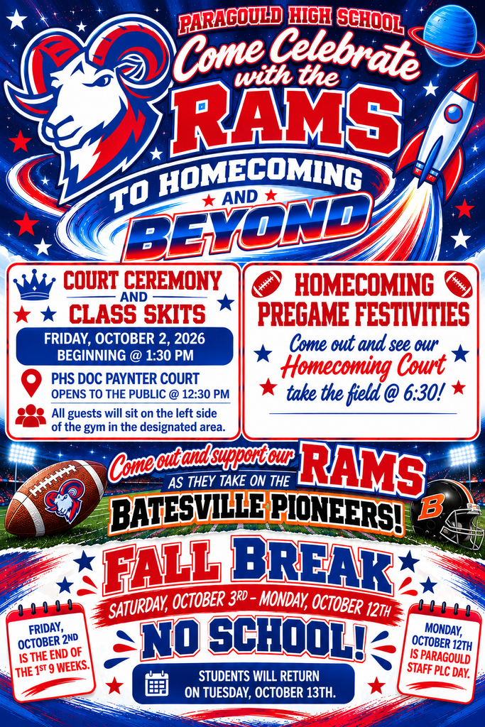 homecoming and fall break flyer