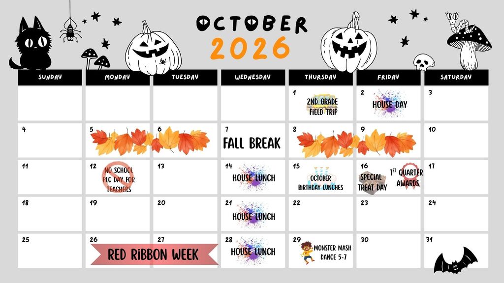 October Calendar