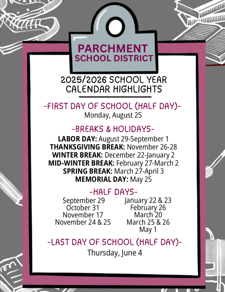 School District Calendar Dates