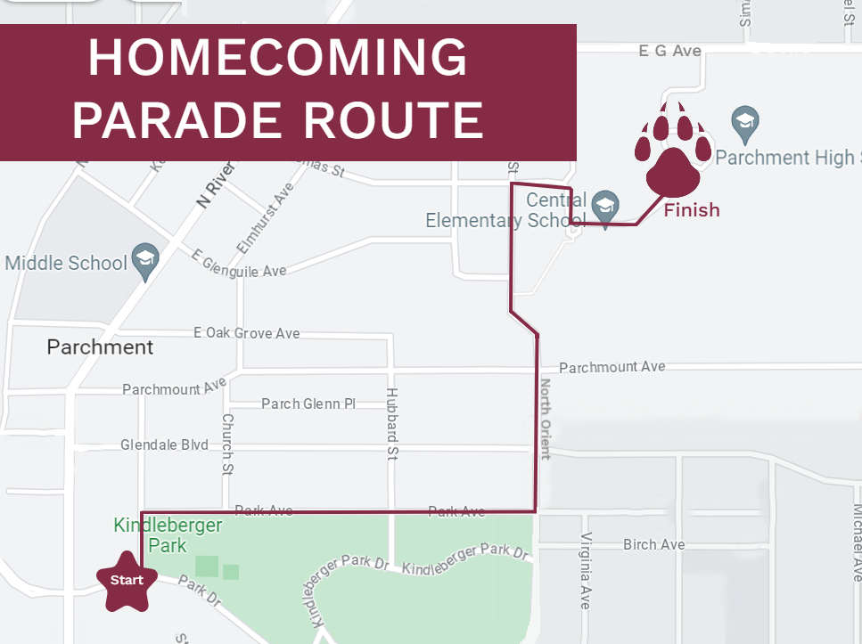 2025 homecoming parade route