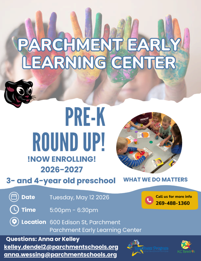 Prek round up at PELC on May 12th from 5-6:30pm