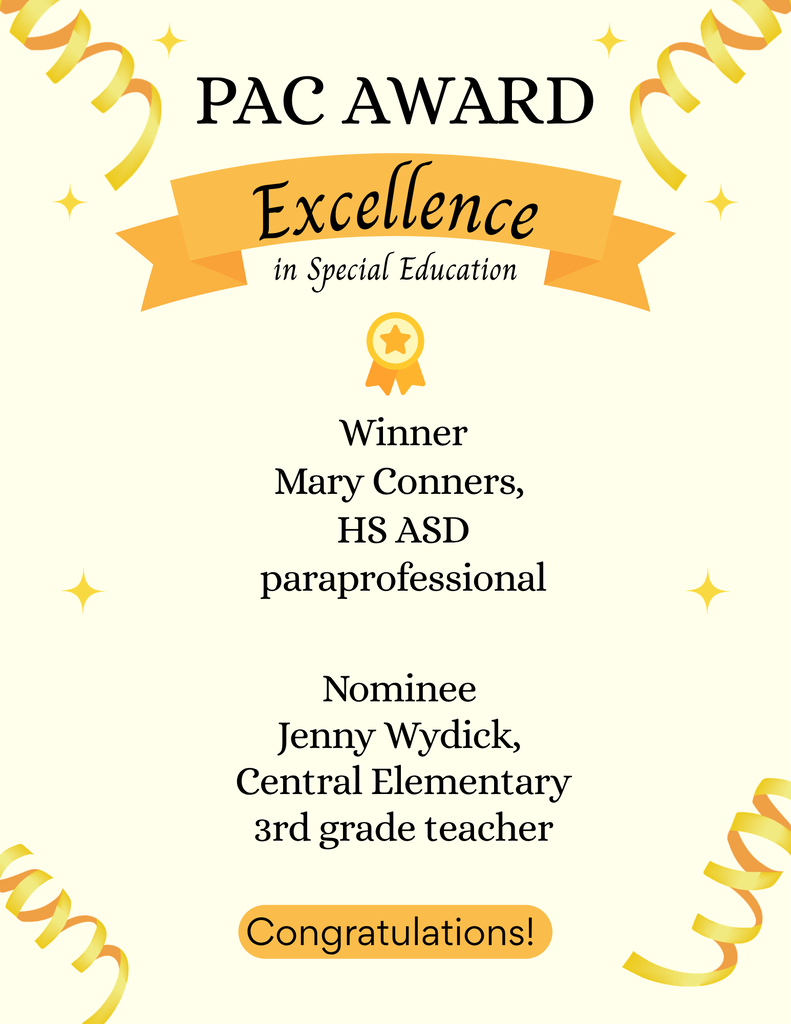 PAC Excellence in special education awards 2026