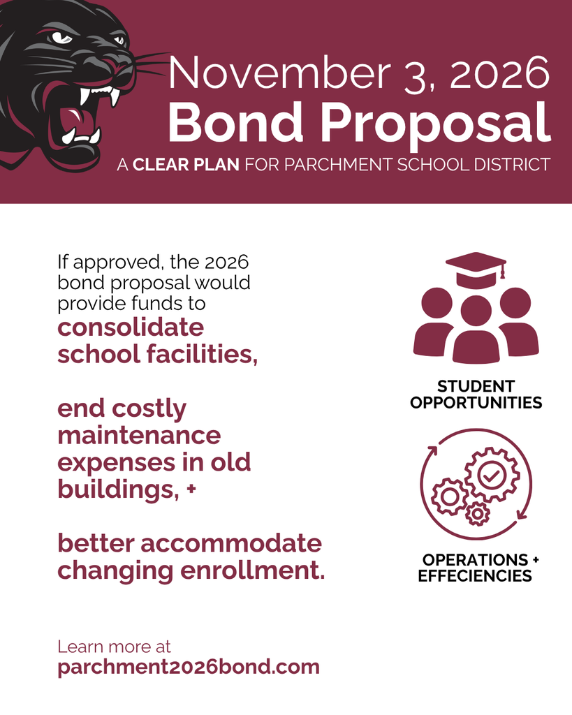November 3 Bond Proposal information at parchment2026bond.com