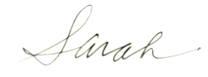 Sarah Signature