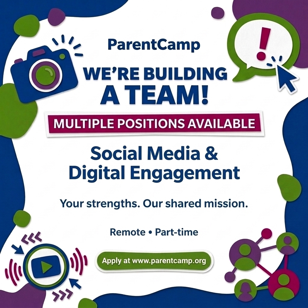 ParentCamp is hiring for multiple remote, part-time Social Media & Digital Engagement positions. Your strengths. Our shared mission.