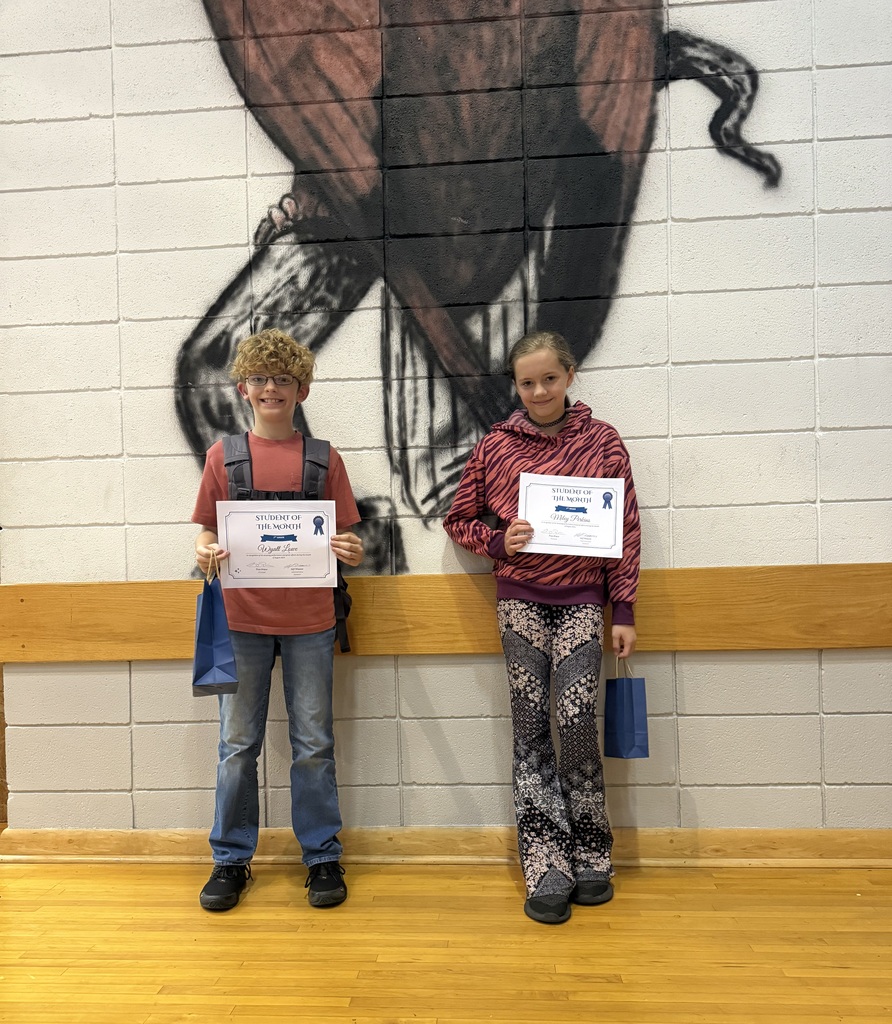 7th Grade August Students of the Month