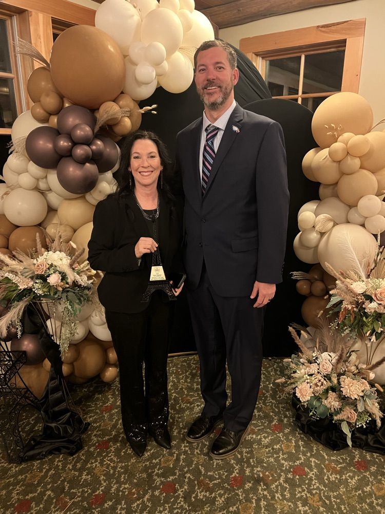 Andrea with Board Member Dustin Schluterman 