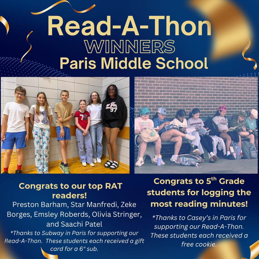 Winners for Read a thon