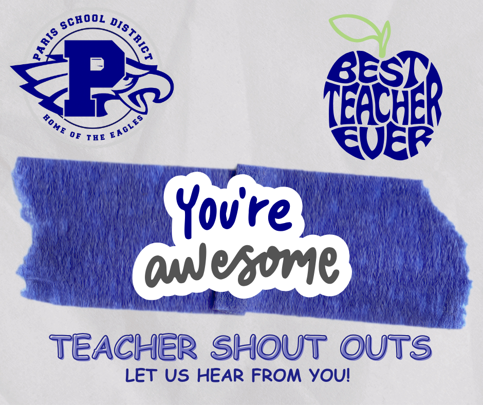 Teacher Shout Outs