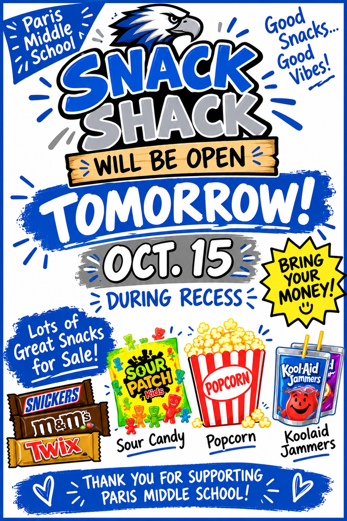Concession stand open Oct. 15 at recess
