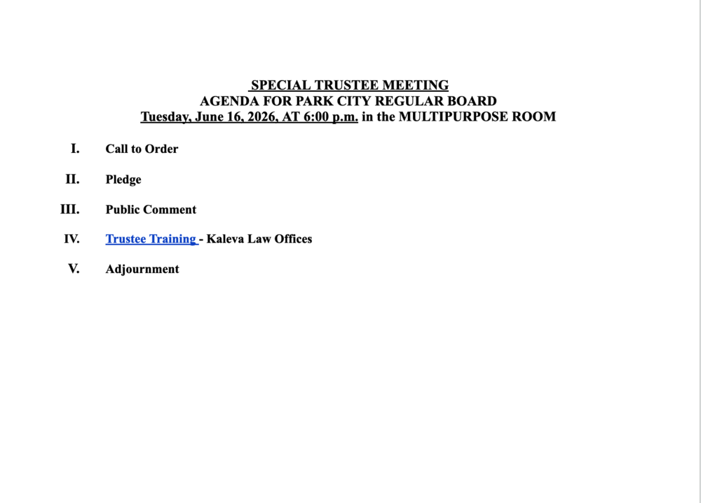 Special Board Meeting