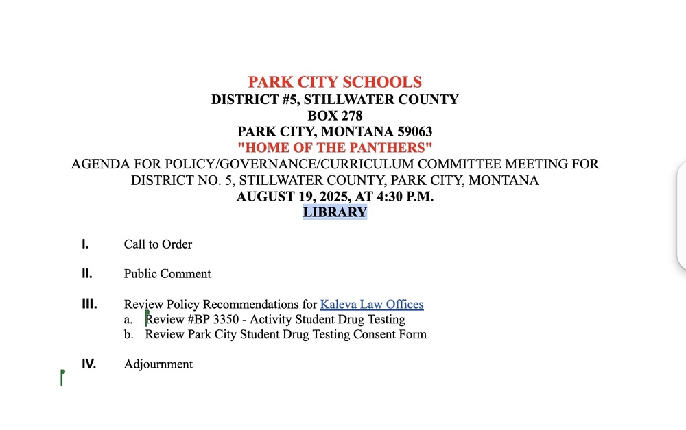 POLICY COMMITTEE MEETING