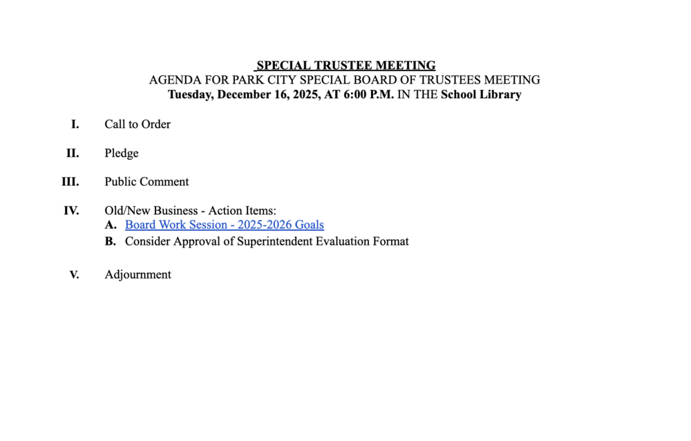 Special Board Meeting