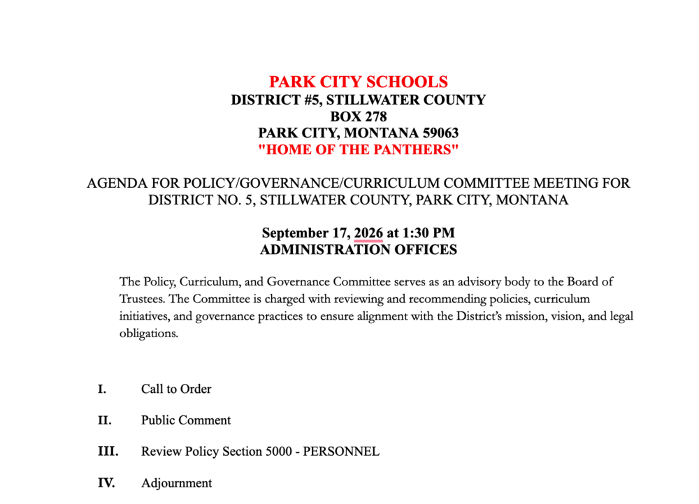 POLICY COMMITTEE MEETING