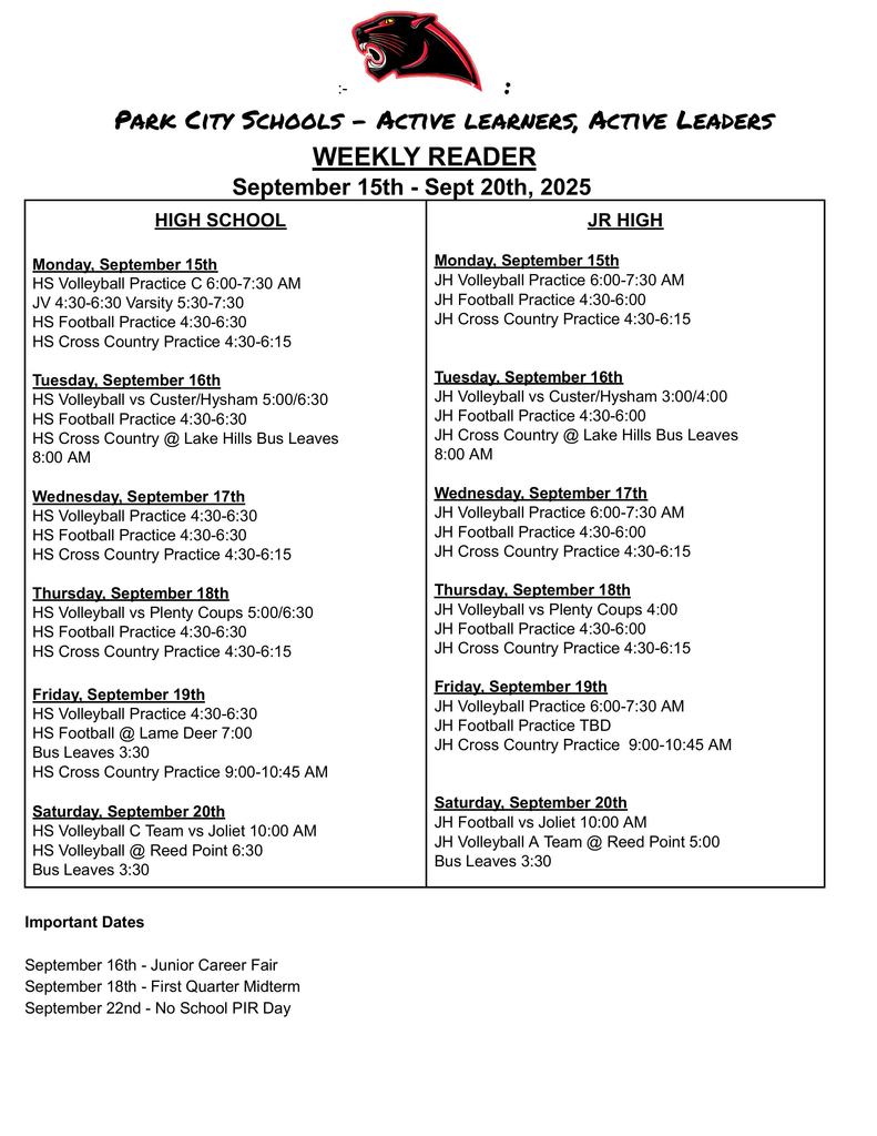 Weekly Reader 9-15