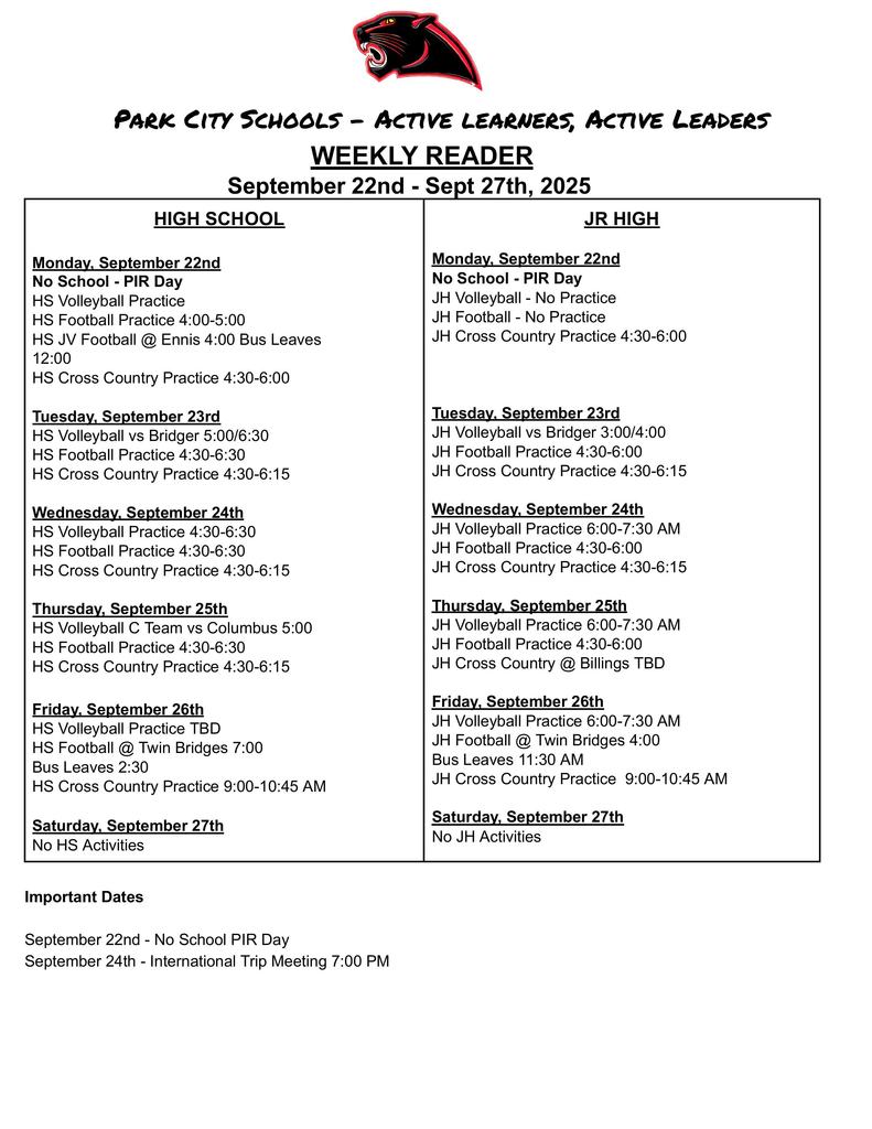 Weekly Reader 9-22