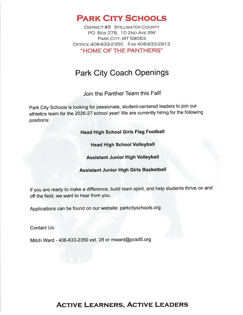 Coach openings