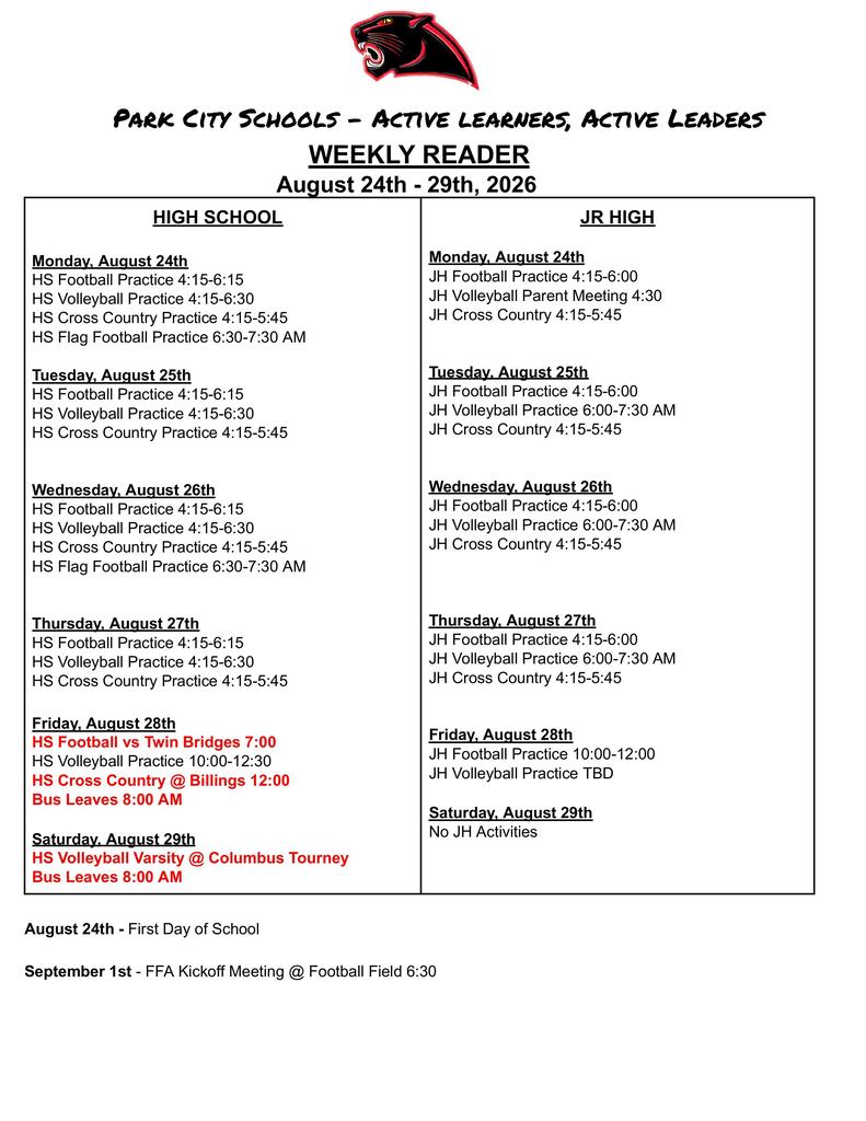 Weekly Reader 8-24