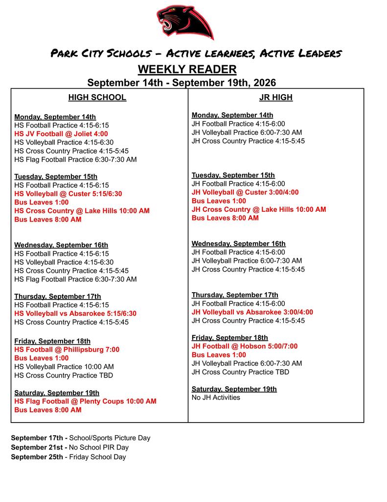 Weekly Reader 9-14