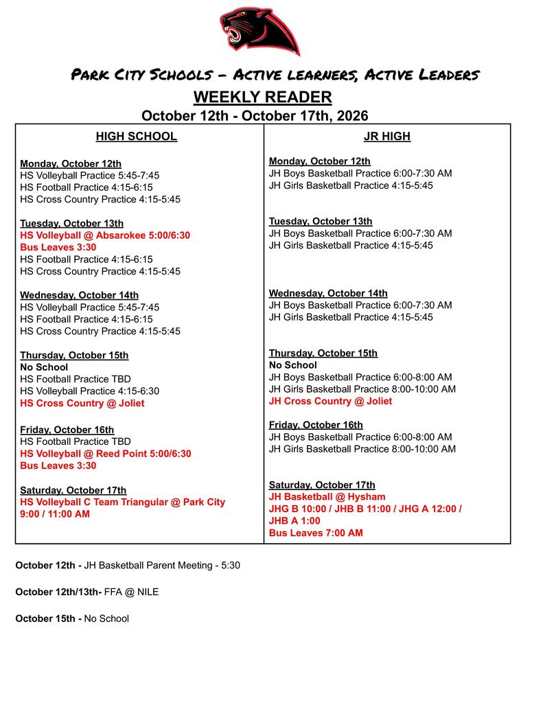 Weekly Reader 10-12