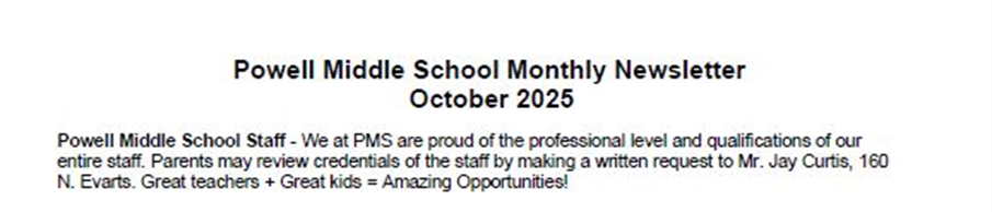 2025 October Newsletter-Calendar