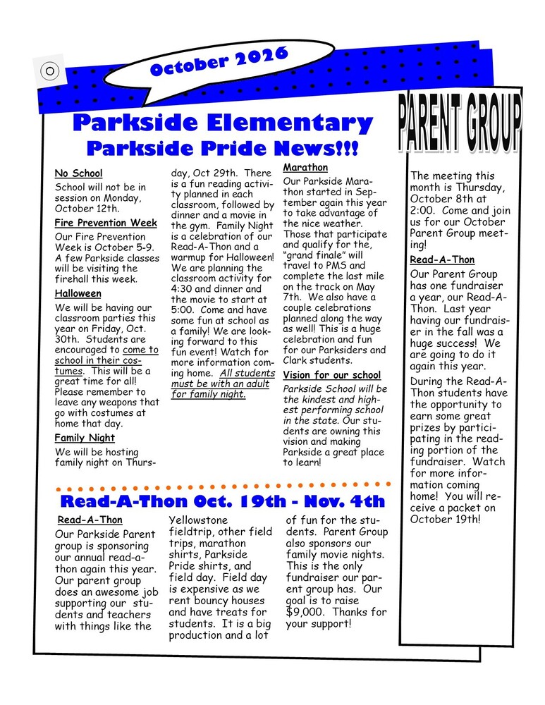October Newsletter