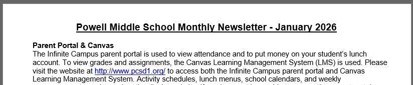 2026 January Newsletter-Calendar