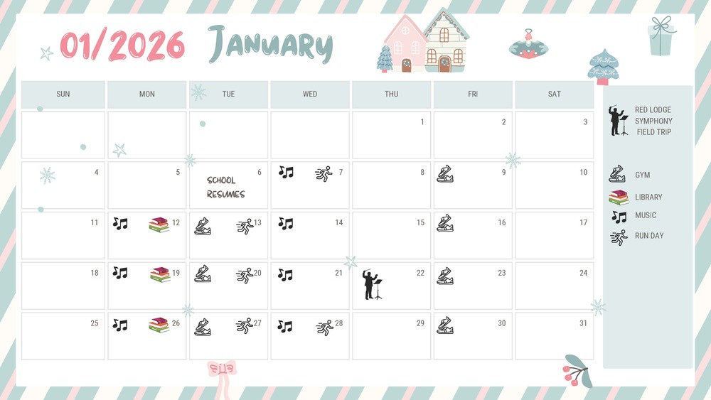 January 2026 Calendar