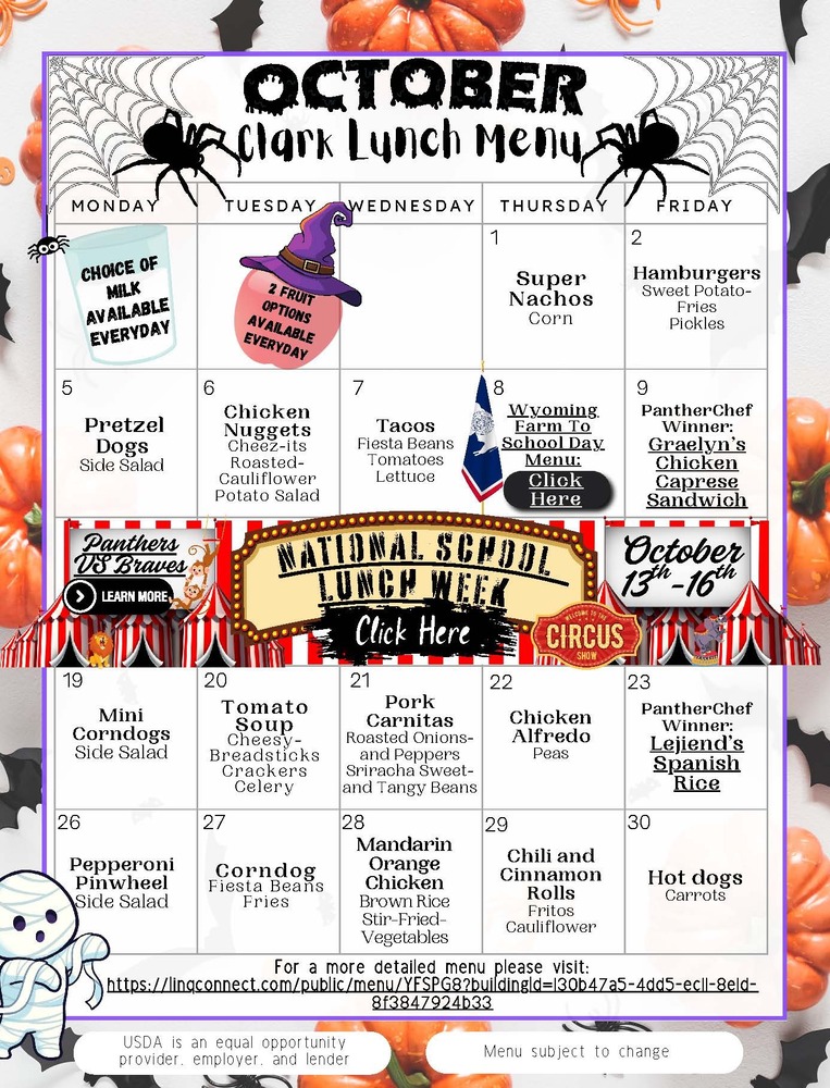 October Menu