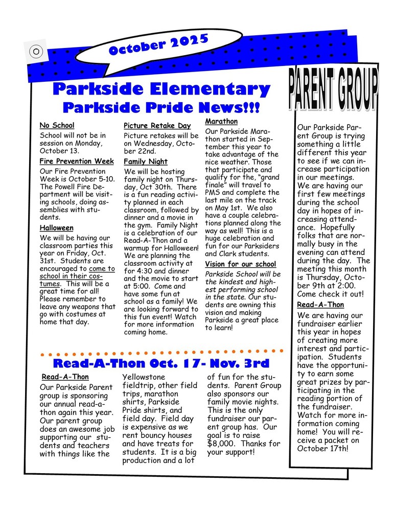 October Newsletter