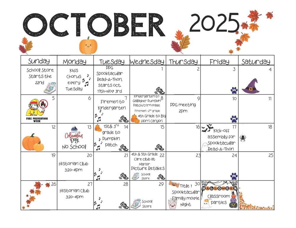 October Calendar