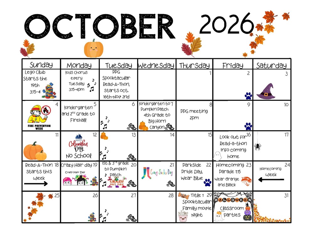 October 2026 Calendar