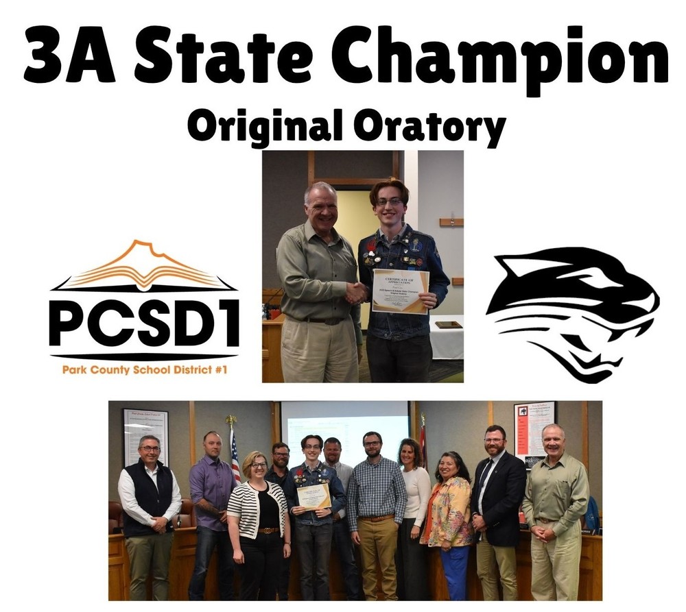 3a state champion with board members and coaches