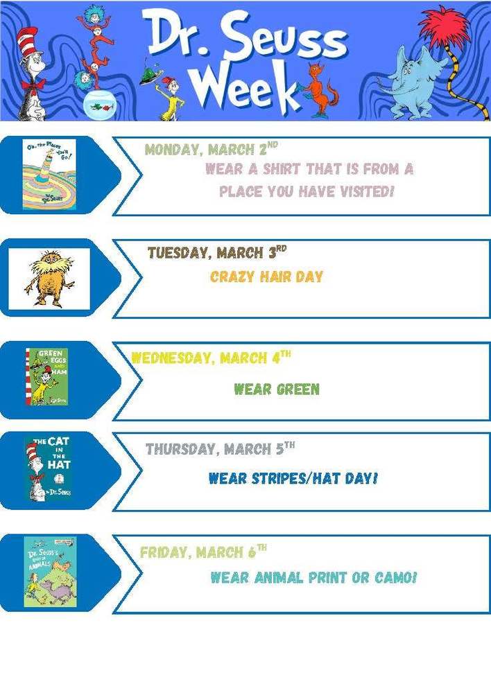 Clark Dr. Seuss Dress-Up Week