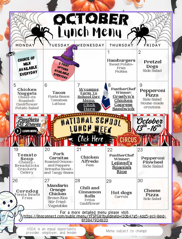 October Menu