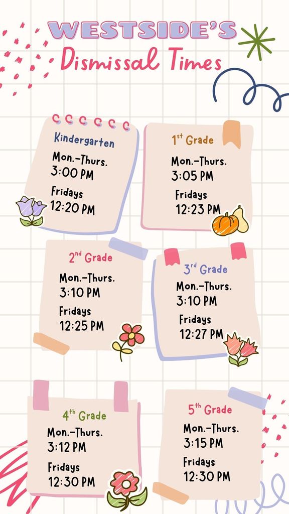 Dismissal times