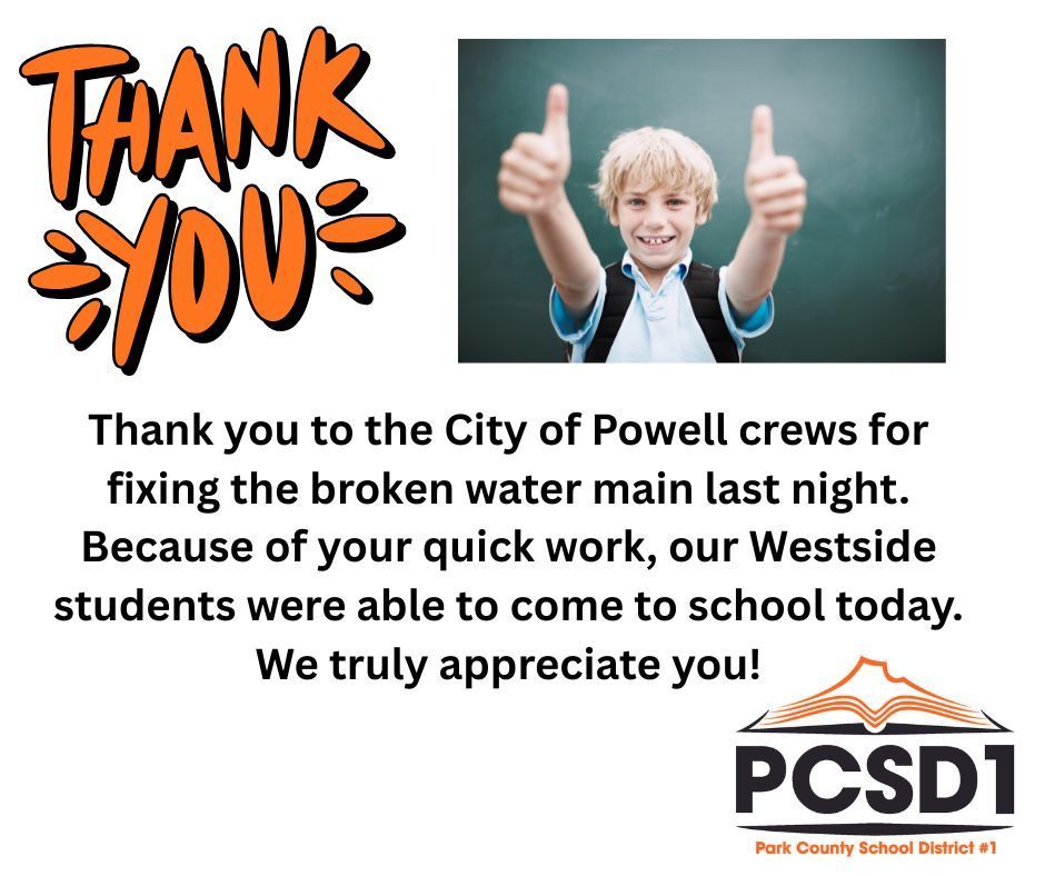 Thank you city of Powell