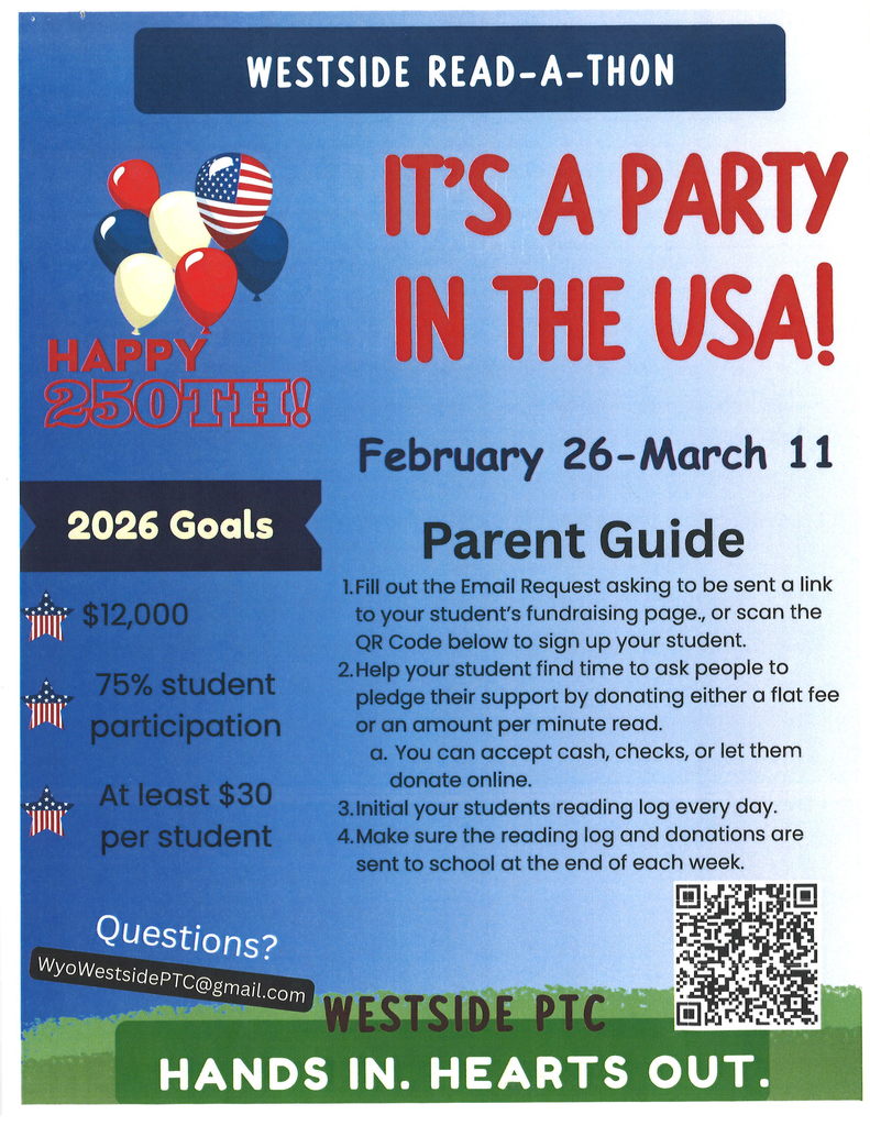 Read a thon parent guide. Raise money and have child log reading minutes and complete reading challenges.