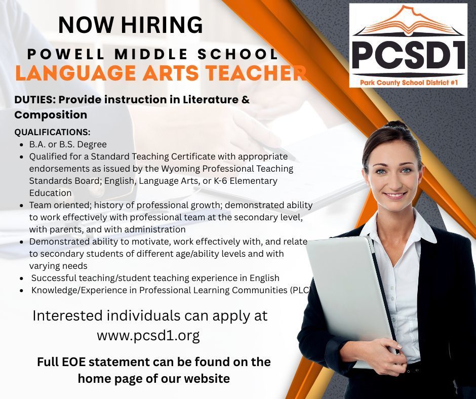 language arts teacher ad