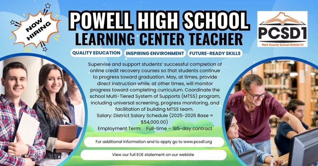 Learning Center teacher ad
