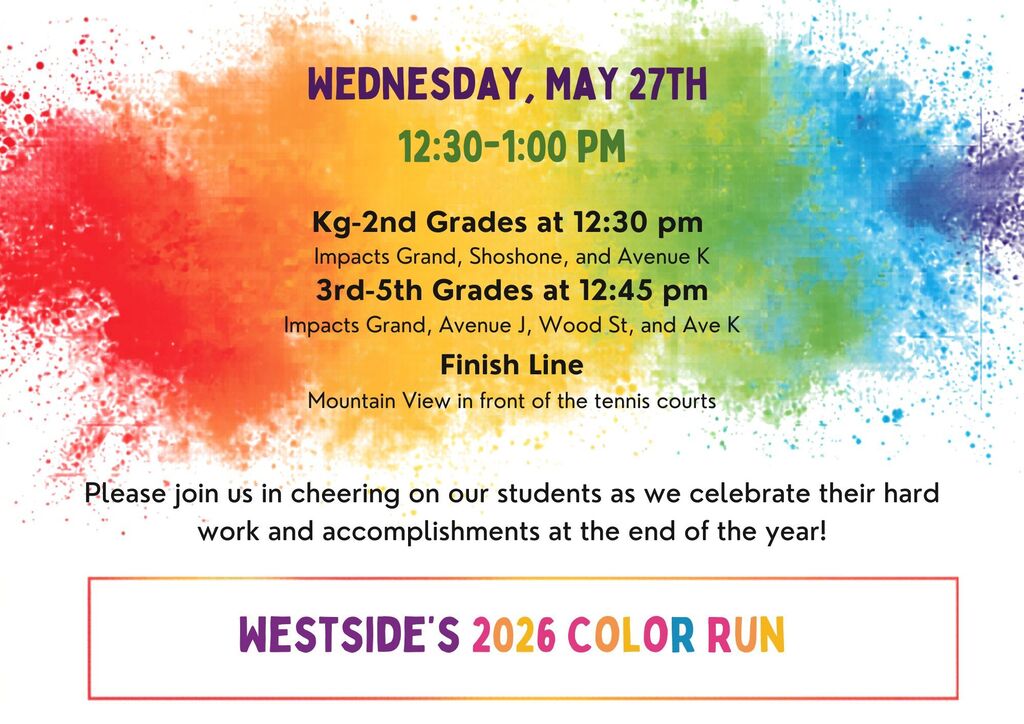 Westside Color Run on May 27