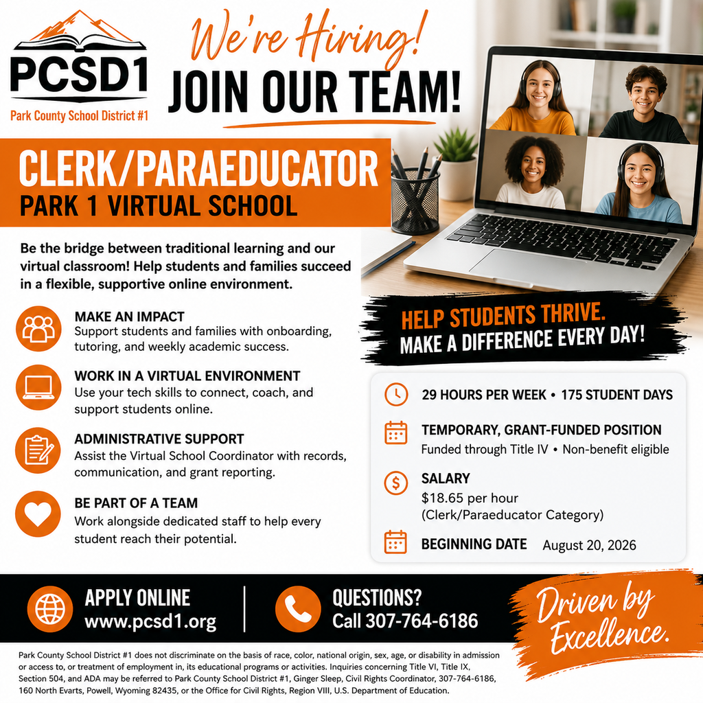 Help wanted Clerk P1VA