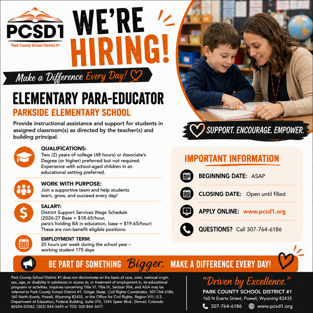 help wanted paraeducator